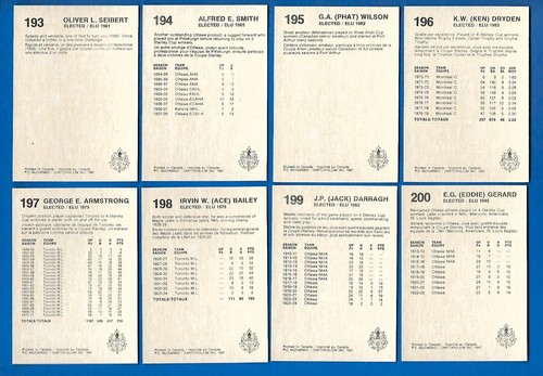1987 CARTOPHILIUM HOCKEY HALL OF FAME HOF HOCKEY CARD 1-240 SEE LIST - Picture 395 of 481