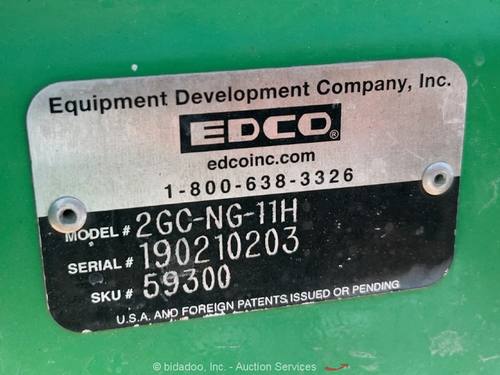 2019 Edco 2GC-NG-11H Walk-Behind Dual Disc 27" Floor Grinder Gas -Parts/Repair - Picture 6 of 6