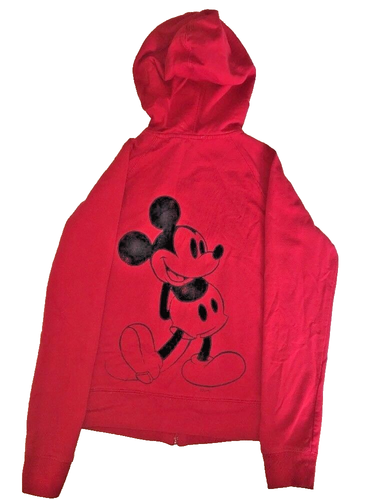 Vintage Brand Original Mickey Mouse Full Zip Hoodie Red Disney World S (3-5) - Picture 5 of 7