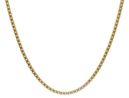 TRENDOR Schmuck Feine Venezianer Kette Gold 585/14K Collierkette 0,9 mm 50873 - Picture 3 of 6