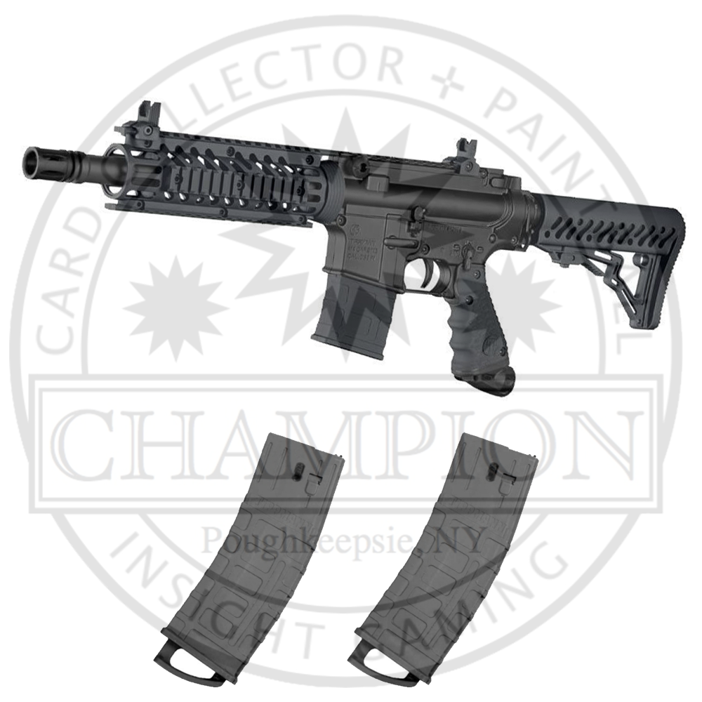 Tippmann TMC Magazine Fed Paintball Marker With 2 Extra Magazines