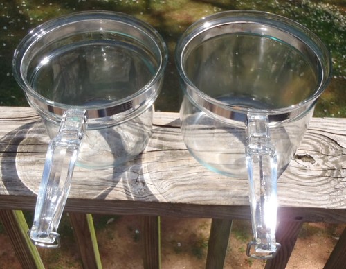 Vintage Pyrex Flame Ware Glass 1.5 QT DOUBLE BOILER Complete w/Insert & Lid 6283 - Picture 3 of 8