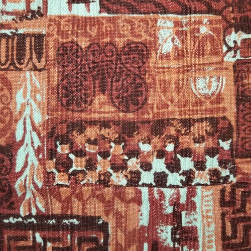 Waverly Apollo The World of Linen Boho Abstract Maroon Pink Red - Picture 11 of 11