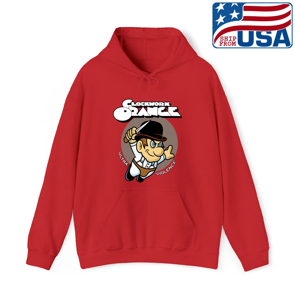 Clockwork Orange Ultra Violence Stanley Kubrick Red Hoodie Sweatshirt Size S 3XL