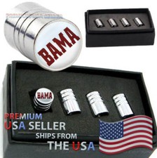 Alabama Crimson Tide BAMA NCAA Logo Valve Stem Caps Tire Wheels Car Football USA