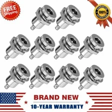 10x DC Power Supply Jack Plug Socket Female Panel Mount Connector 5.5mm x 2.1mm