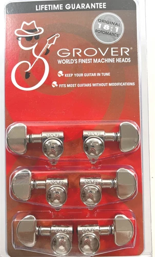 Grover RotoMatics Machine Heads 102-18C Chrome 3 and 3 Lifetime Warranty