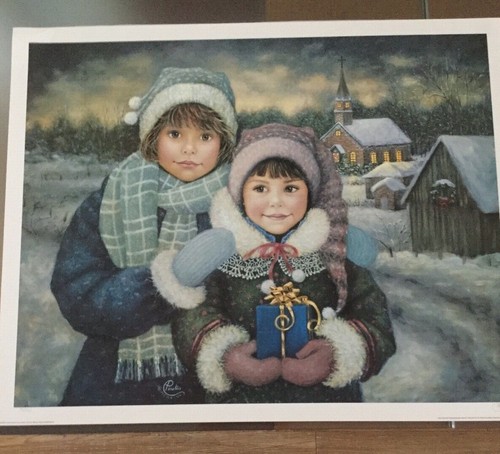 Chantal Poulin Hand Signed Numbered Limited Edition Print "A Season for Sharing" - Picture 4 of 9