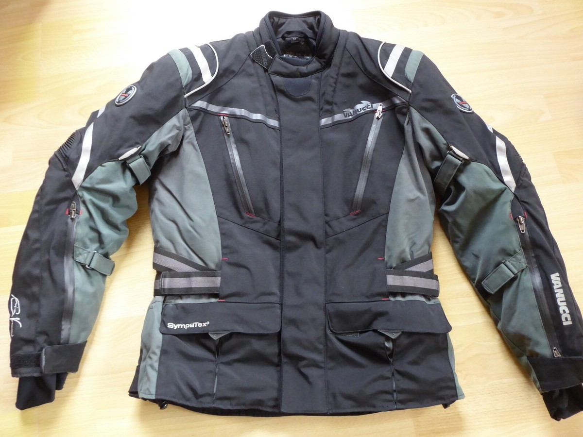 vanucci motorradjacke leder