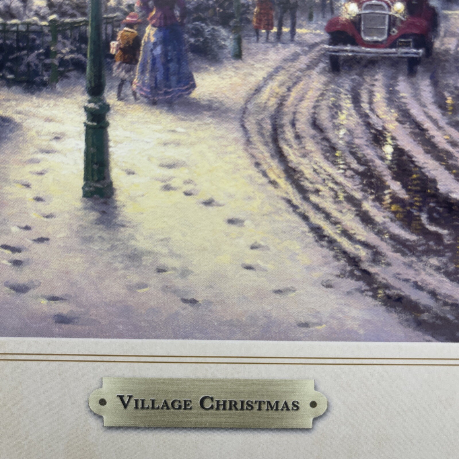 Village Christmas by Thomas Kinkade Signed in plate Offset lithograph 11x14 - Picture 3 of 4