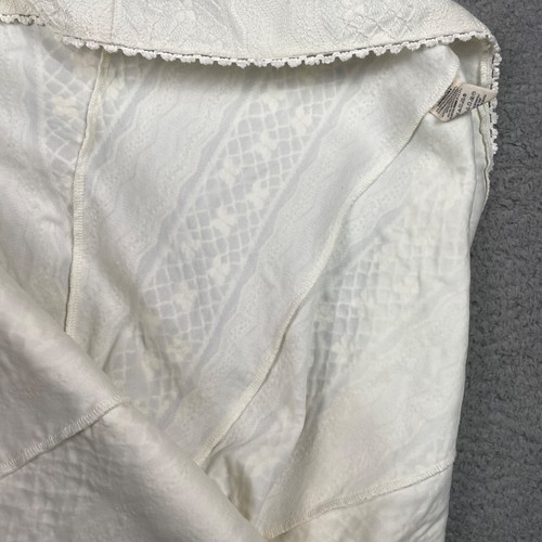 Free People Womens Lace Dress Floral Ivory Lining Sleeveless Stunning Size 12 - Picture 13 of 14