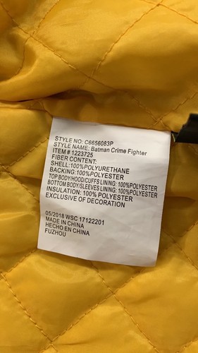 Western Chief Batman crime fighter boys rain jacket. Size 5. - Picture 11 of 12