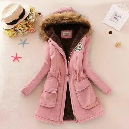2025 New Winter Women Cotton Hooded Jacket Padded Coat Casual Slim Warm Overcoat - Bild 36 von 37