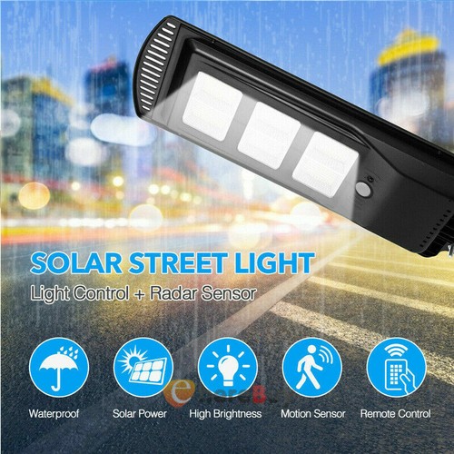 9900000lm LED Solar Street Lights Security Flood Lamp Motion Sensor Outdoor Wall - Picture 72 of 170