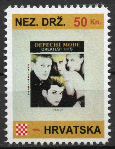 Depeche Mode - Greatest Hits, Croatia, 1993, Set of 16 Stamps.