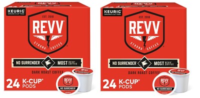 𝑲𝒆𝒖𝒓𝒊𝒈 𝑲-𝒄𝒖𝒑𝒔 REVV No Surrender Coffee 48 Count
