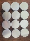 50 pcs 60ml Metal Storage Tin Small Round Craft Stash Pot Balm Cosmetics Silver