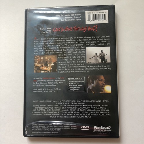 Winstar Cant You Hear the Wind Howl DVD-influencer Robert Johnson-blues-extras - Picture 3 of 7