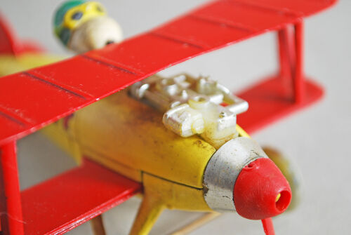Vintage Original Peanuts Woodstock 1965 Aviva Diecast Snoopy Flugzeug - Bild 8 von 9