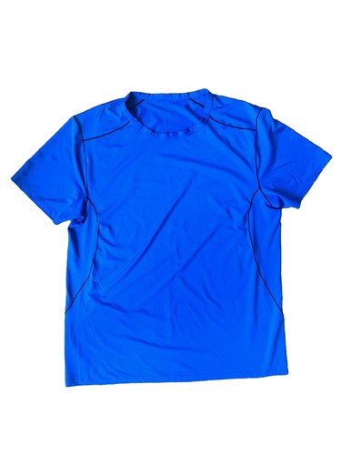 Patagonia Size L Blue Short Sleeve Capilene Baselayer Lightweight Shirt Outdoor - Picture 1 of 3