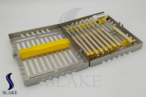 9er Set Zahnmeißel gerade-gebogen chirurgischer First Knochenspalter Extraktion - Bild 4 von 4