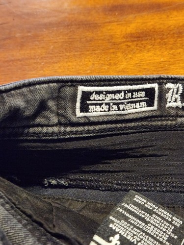 Rock Revival Moto Jeans LEAN Schwarz Grunge Cyber Punk Herren 36x30,5 - Bild 9 von 18
