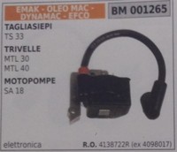 4138722R Spule Motorpumpe Spritzmaschinen Emak Dynamac Oleomac Efco Sa