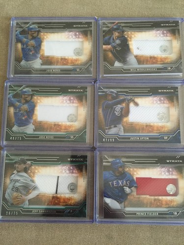 2015 Topps Strata Relic Patch Jersey Cards Pick 1 Choice - 第 1/3 張圖片