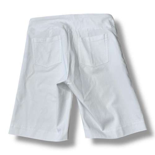 J.McLaughlin Maise Bermuda White Pull-on Short Wrinkle Resistant Women’s Size 6 - Picture 2 of 12