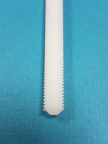 M8 x 200 mm Nylon Kunststoff Gewindestange Stange Nieten Allgewinde - Bild 2 von 3