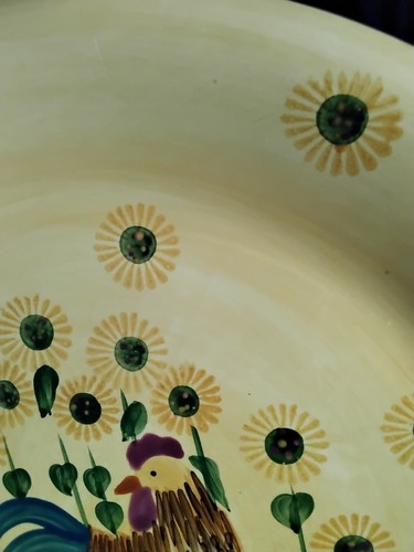 Carol Endres Pure Art Rooster And Sunflowers ๐ป 10.5" Plate - Picture 2 of 5