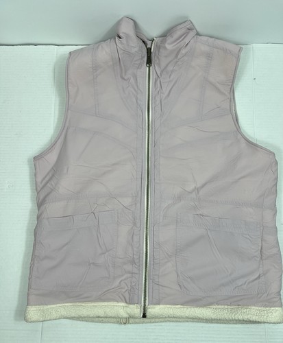 Free People Reversible Cargo Sherpa Purple/Cream Women’s Vest Sz XS - Picture 14 of 19