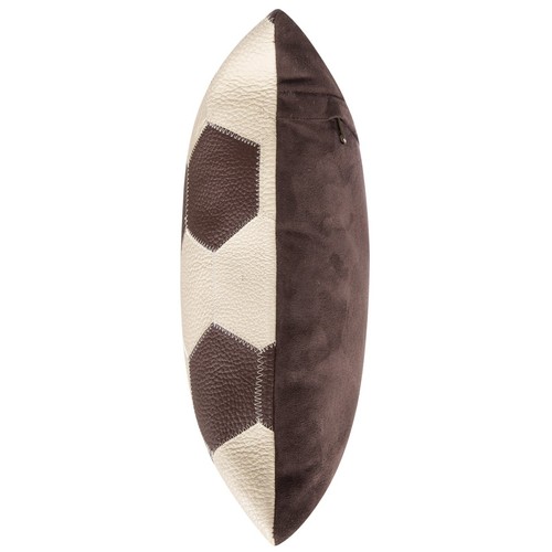 Cowhide Leather Patchwork Pillow - Handmade with Feather Down -Set of 2 - Picture 12 of 13