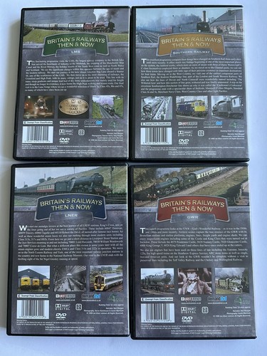 Britain's Railways Then & Now ~ 4 DVD Box Set ~ GWR, Southern, LMS & LNER ~ VGC - Picture 4 of 5
