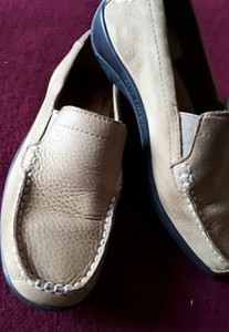 Hotter 'DASH' mocassin sand soft leather Shoes Size 4 - comfort shoes VGC Hotter 'DASH' mocassin sand soft leather Shoes Size 4 - comfort shoes VGC
