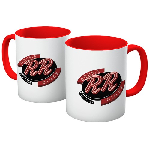 TWIN PEAKS DOUBLE R DINER LOGO RR RESTAURANT LYNCH TV MUG IN VARIOUS COLOURS - Picture 1 of 11