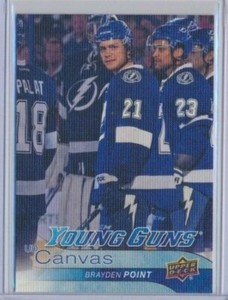 2016-17 Upper Deck Series 2 Canvas Young Guns C233 Brayden Point Tampa Bay