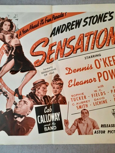 Sensations, W.C. Fields & Cab Calloway (Original Movie Poster) - Picture 6 of 8