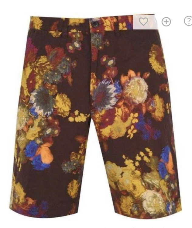 Men s Dries Van Noten Pasadeno Floral Shorts Size 48 RRP 289 V7