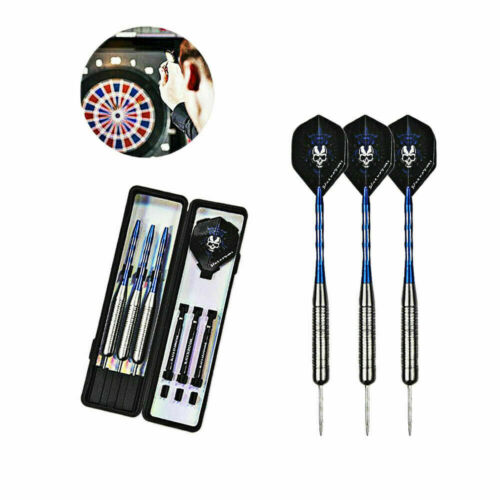 3Pcs Professional Tungsten Steel Tip Dart Set Barrel Aluminium Shafts Darts 26g - Picture 4 of 8