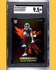 2023 Obsidian Color Blast🔥 BIJIAN ROBINSON  🔥Rookie SGC 9.5🔥Low Pop SSP🔥