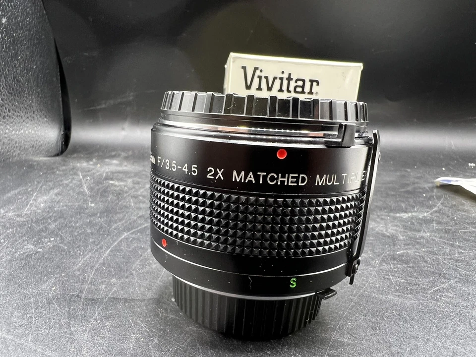 Vivitar MC 75-205 mm 2x Matched Multiplier Lens Minolta Mount Clean - Image 3 of 4