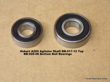 Hobart-A200 Agitator Shaft Top Bearing BB-017-1 Bottom Bearing BB-020-06