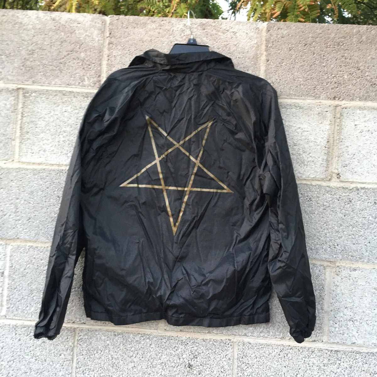 Thrasher Pentagram Black Vintage Jacket Coach's Snap Front Vintage