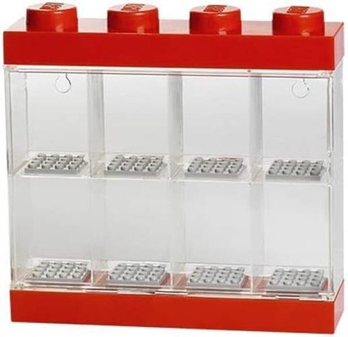 Productos de almacenamiento LEGO: 40650601X6 vitrina de minifiguras 8 (paquete de 6) rojo NUEVO - Imagen 4 de 7