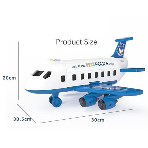 New Deformation Music Simulation Track Inertia Toy Aircraft Large Size Passenger - Picture 14 of 24