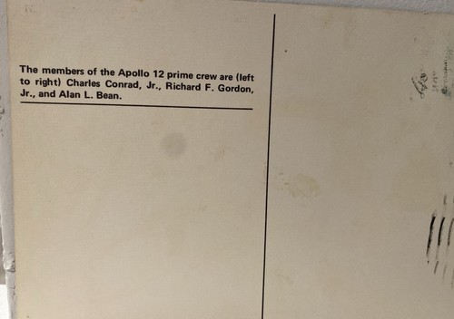 APOLLO 12 LAUNCH /CREW PIC SPACE COVER 2CD MISSION TO MOON & CREW PIC POSTCARD - Picture 7 of 7