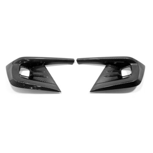 Carbon Fiber Front Grill Bumper Fog Lights Cover Lamp Frame Trim For Honda Civic - Bild 4 von 8