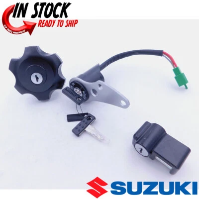 Suzuki Ignition Key Switch Gas Cap Lock Set 2000-2019 DRZ400S 05-08 DRZ400SM OEM - Image 1 of 4