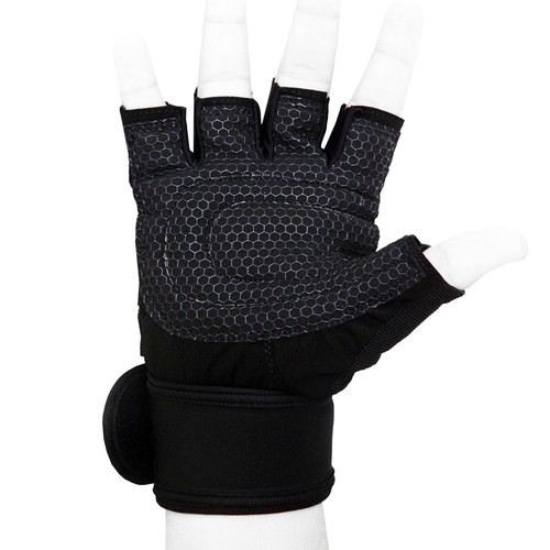 Weight Lifting Gloves Gym Leather Training Workout Exercise Bodybuilding Fitness - Picture 8 of 12